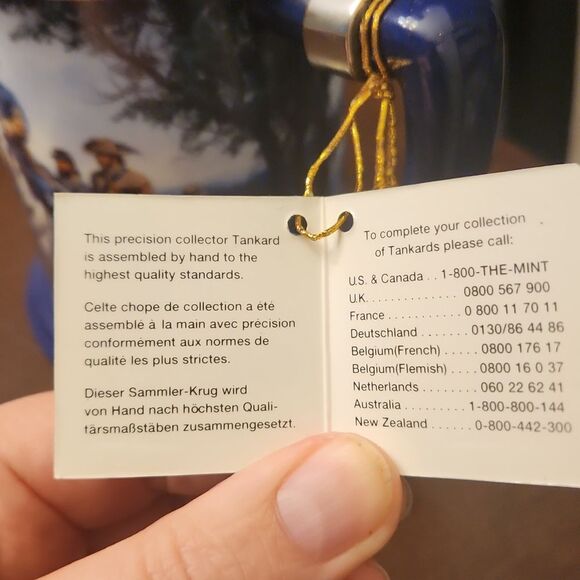 Civil War Tankard by John Paul Strain Robert E Lee Williamsport Crossing NWT - Picture 8 of 11